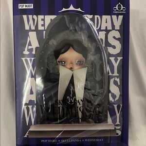 Skullpanda Wednesday Doll - Black & Purple Collectible